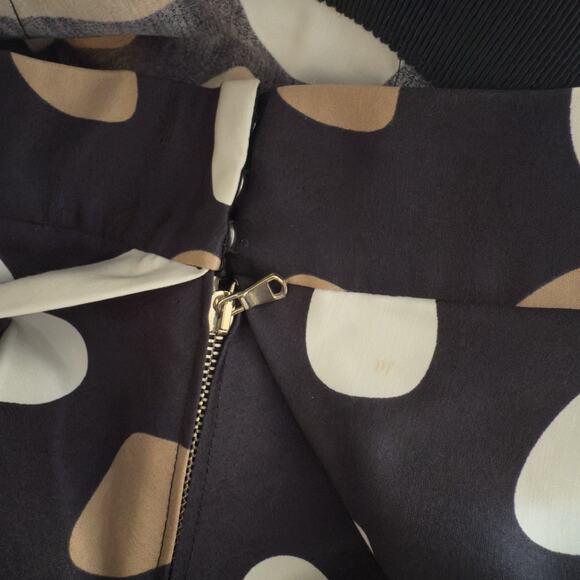 Gianfranco Ferre Cotton Silk Blend Polka Dot Mini Skirt Size 42 US 4 - Picture 7 of 13